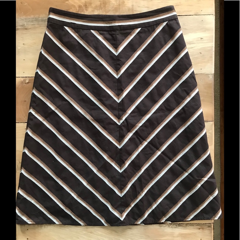 Banana Republic Ribben Chevron Skirt